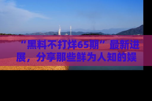 “黑料不打烊65期”最新进展,分享那些鲜为人知的娱乐八卦