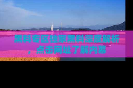 黑料专区独家黑料深度解析，点击网址了解内幕