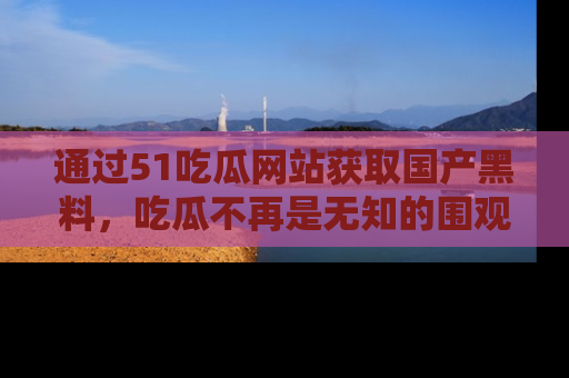 通过51吃瓜网站获取国产黑料,吃瓜不再是无知的围观者