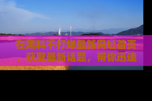 在黑料不打烊最新网址首页,获取最新话题,带你迅速了解娱乐圈大事!